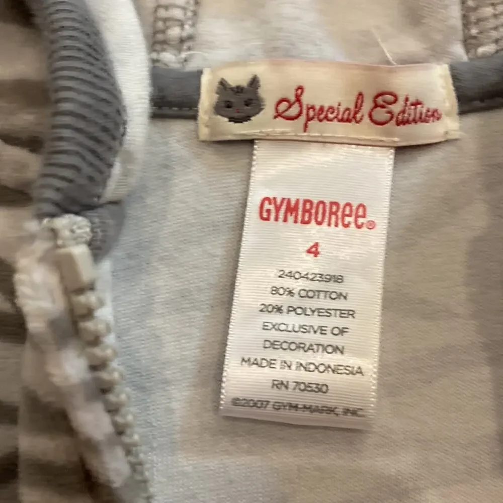 Gymboree gray velour